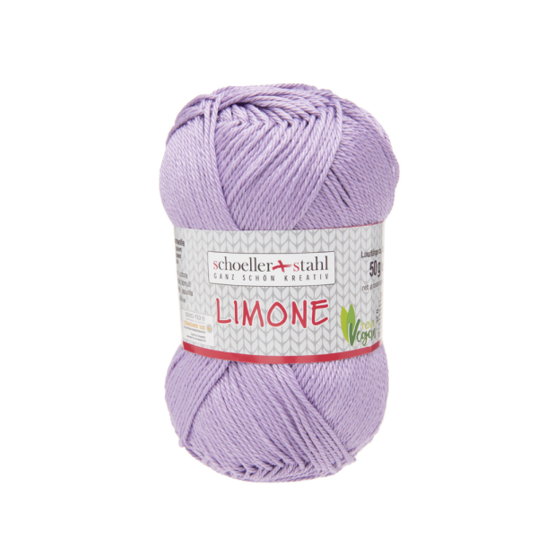 Strickgarn Baumwolle Limone flieder