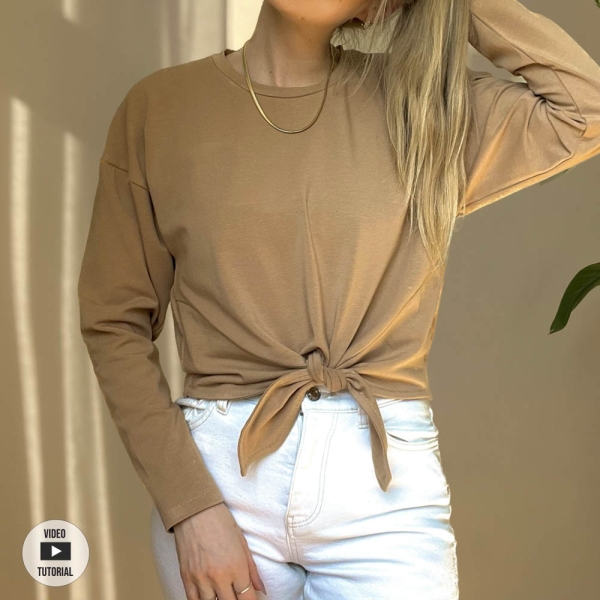 Schnittmuster sewingmachina Knoten Shirt Knut
