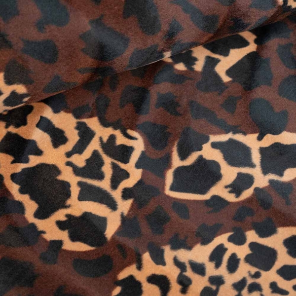 Tierfell Imitat Leo dunkelbraun