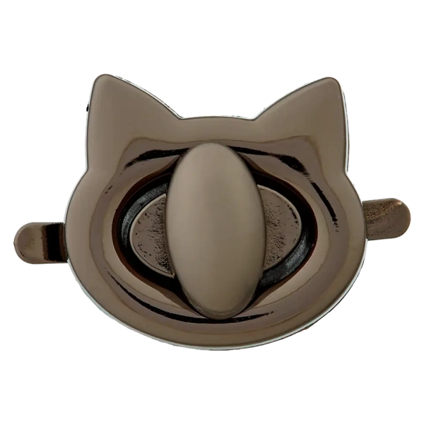 Taschenverschluss Katze 28mm anthrazit