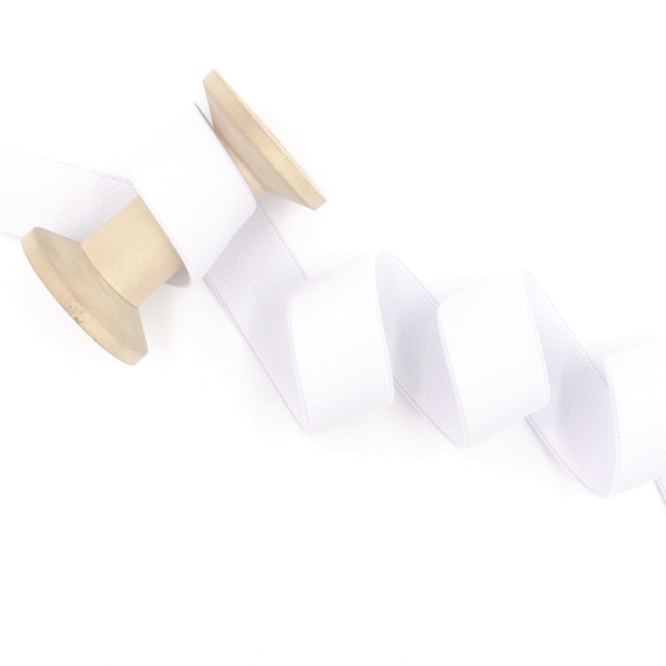 Gummiband 25mm SOFT weiß