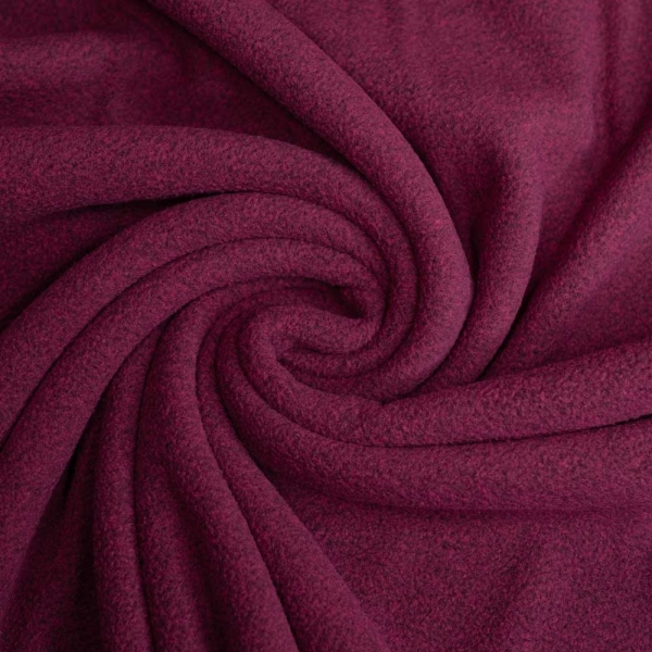 Active Fleece melange weinrot