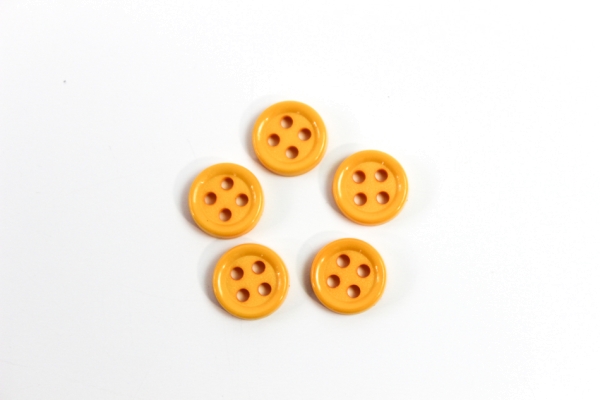 Hemd oder Blusenknopf 11 mm senf