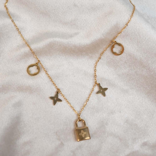 Halskette Schloss gold