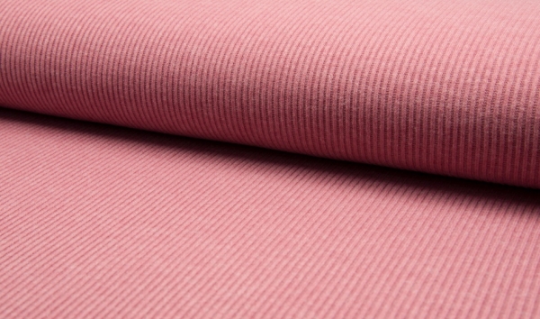 Rippstrick-Jersey Deluxe Angorastyle Melange oldrose Ökotex 100