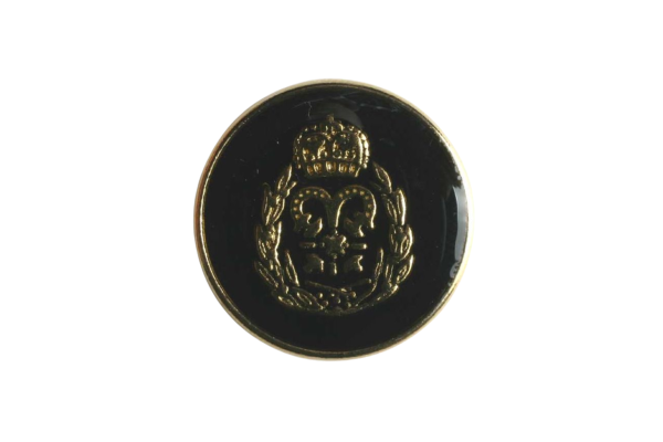 Metallknopf 19mm schwarz