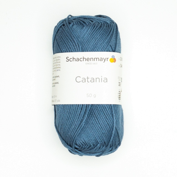 Wollknäuel Baumwolle Catania jeansblau