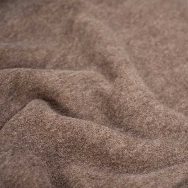 Merino Woll Fleece SOFT meliert braun