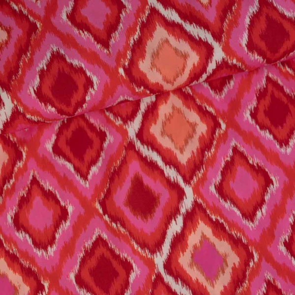 Viskosewebware Boho pink