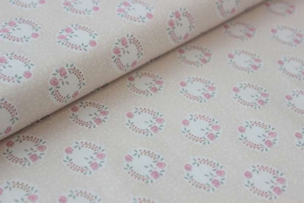 1,10 m Reststück Gütermann Glückskranz beige
