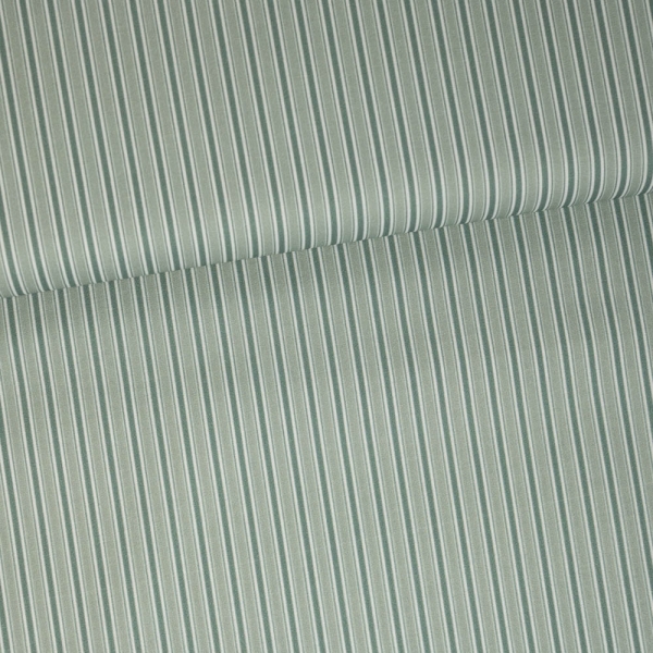 Bio Baumwollwebware Streifen mint