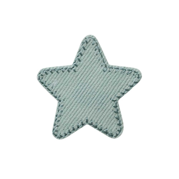 Applikation Stern Cord blau