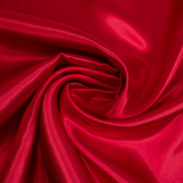 Satin Glänzend Uni rot