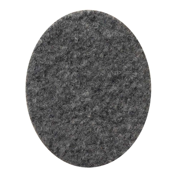 Applikation Wollflicken grau