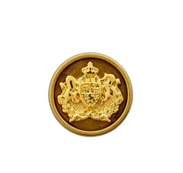 Prym Trachtenknopf Wappen 15mm altgold