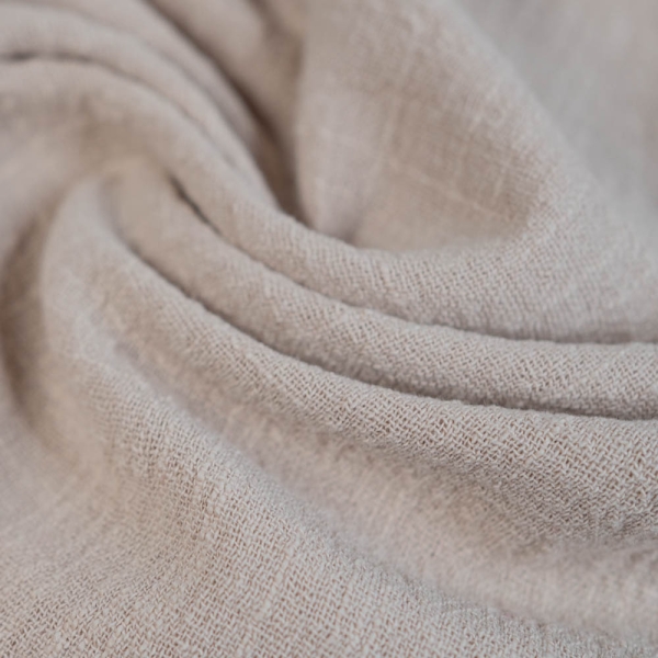 Baumwolle Leinen-Look hellbeige