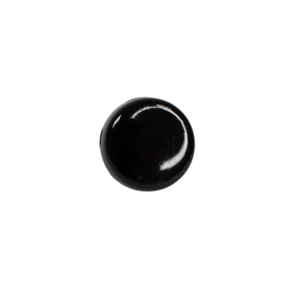 Modeknopf 7mm glänzend schwarz