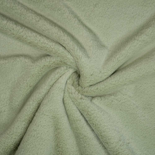 Kunstfell Plüsch Soft salbeigrün
