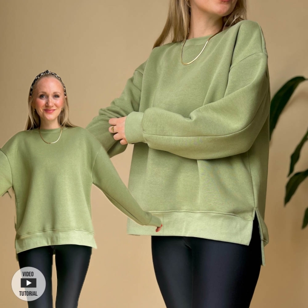 Schnittmuster sewingmachina oversize Pullover Anton