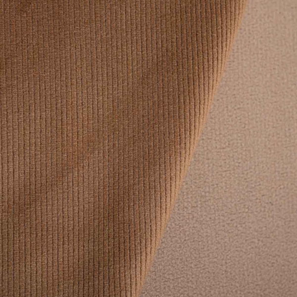 Cord Doubleface mit Fleece Innenseite camel