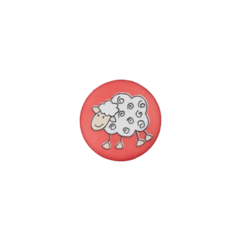 Prym Kinderknopf Schaf 15mm rot