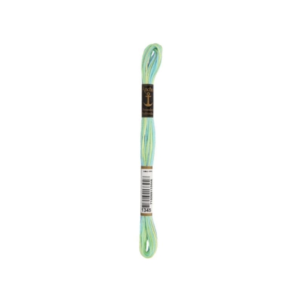 Anchor Sticktwist Garn 6-fädig multicolor blau