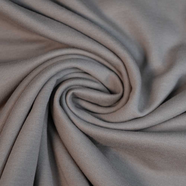 Baumwolljersey Uni Lena taupe