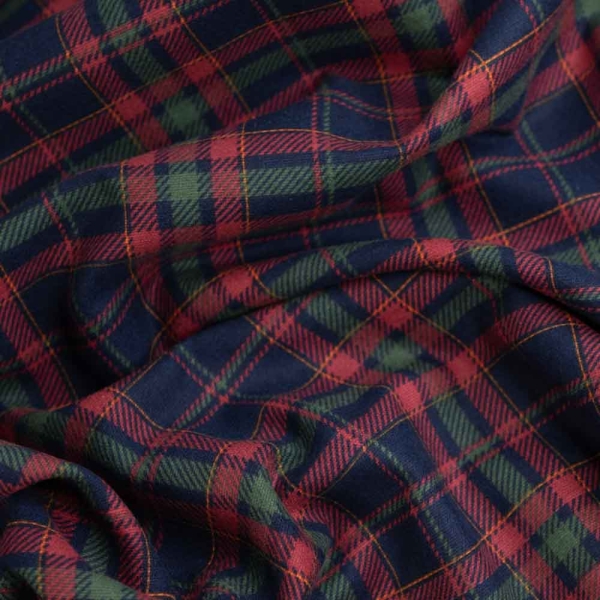 Flanell Baumwolle Tartan Checks bordeaux