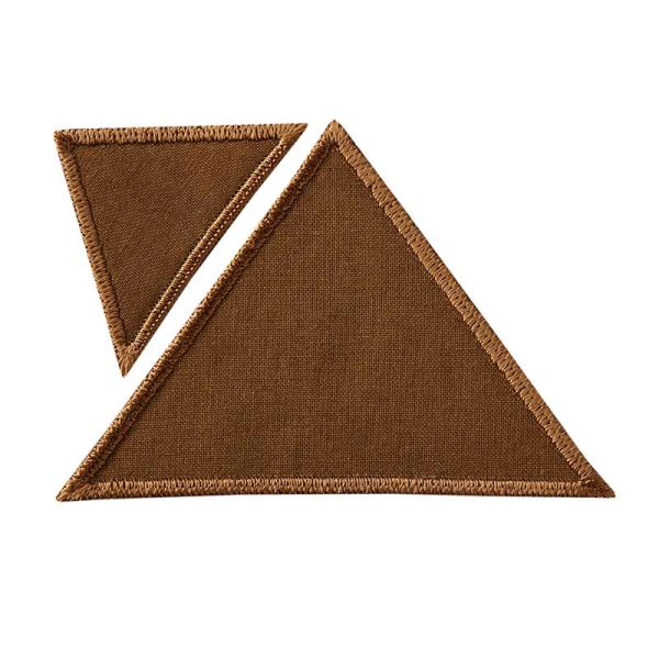 Applikation Dreiecke hellbraun