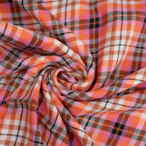 Musselin Double Gauze Karos terra