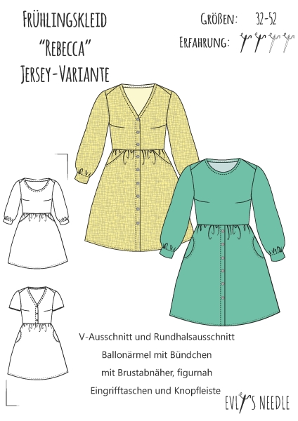 A0-PDF-Datei-Schnittbogen REBECCA Kleid
