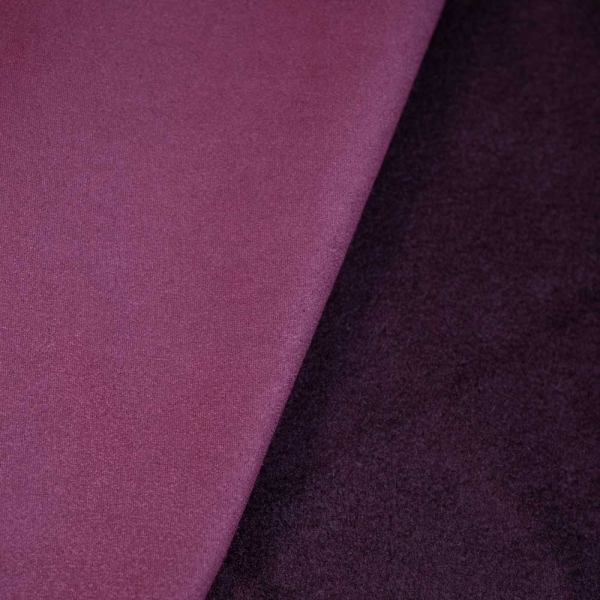 Wildleder Imitat mit Fleece Soft bordeaux