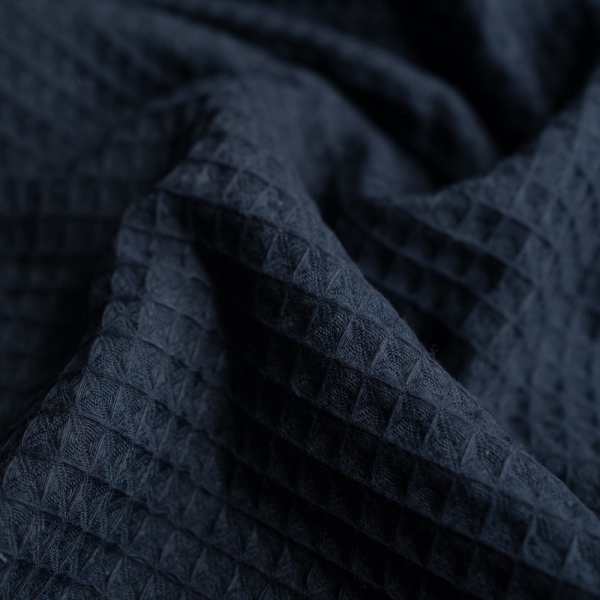 Waffelpiqué dark navy