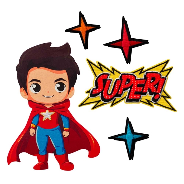 Applikation Superheld Set