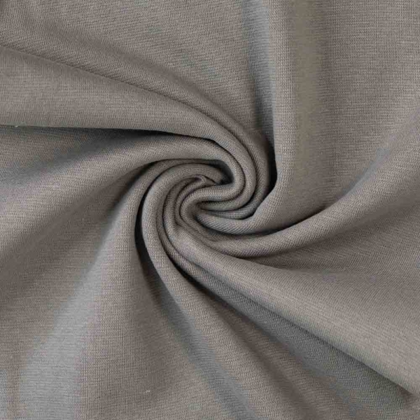 50cm Zuschnitt Feinstrick Bündchen grau