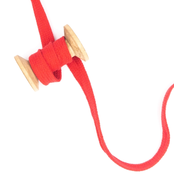 Flachkordel 20mm - Hoodie Kordel rot