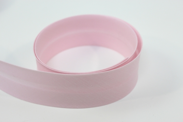 Schrägband 2cm oder 4cm breit vorgefalzt rosa Ökotex 100