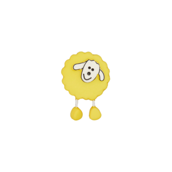 Prym Kinderknopf Schaf 18mm gelb hell