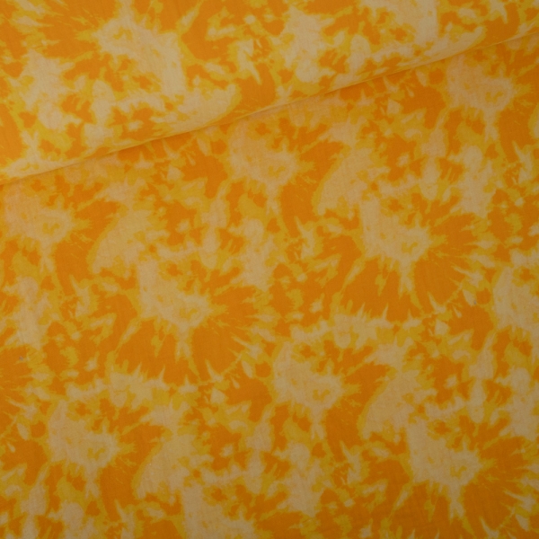Musselin Digital Tye Dye gelb