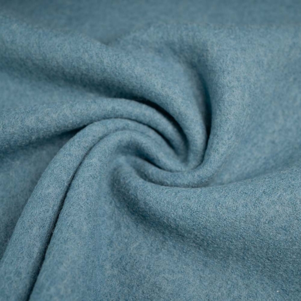 Woll Walkloden jeansblau
