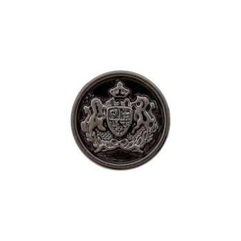 Prym Trachtenknopf Wappen 15mm titan