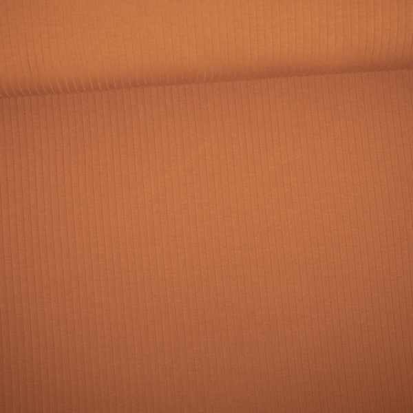 Ripp Baumwolljersey cognac