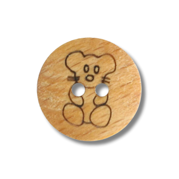 Holzknopf Teddy 18mm