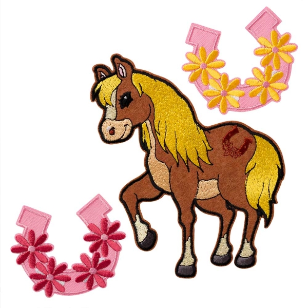 Applikation Pferd Set