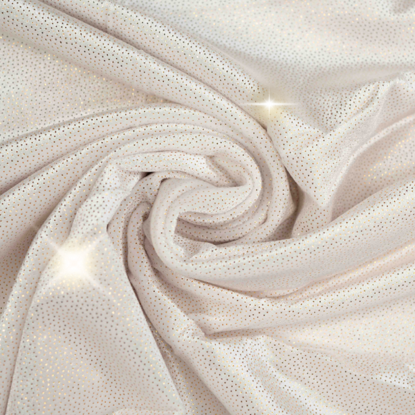 Samtjersey Glam ivory-gold
