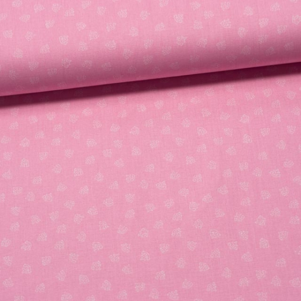 Baumwollwebware Mini Anchor rosa