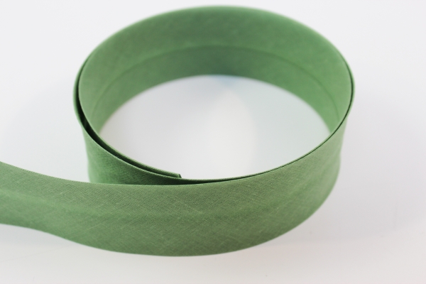Schrägband 2cm oder 4cm breit vorgefalzt grün Ökotex 100