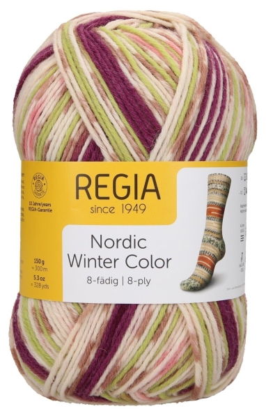 Regia 150gr 8-fädig Nordic Winter Color 3045