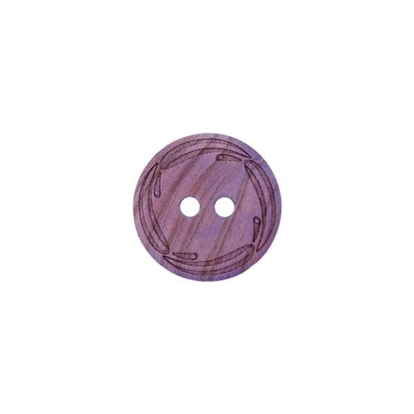 Holzknopf Ranke 18mm lila