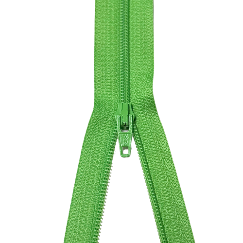 YKK nicht teilbarer Reißverschluss kleine Spirale lime